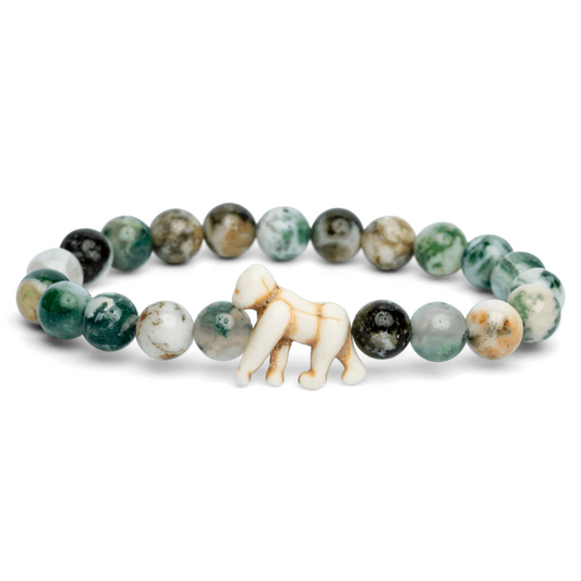 Fahlo Traverse Bracelet - Gorilla with Rainforest Green