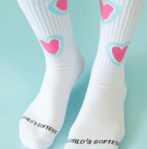Heart Crew Socks
