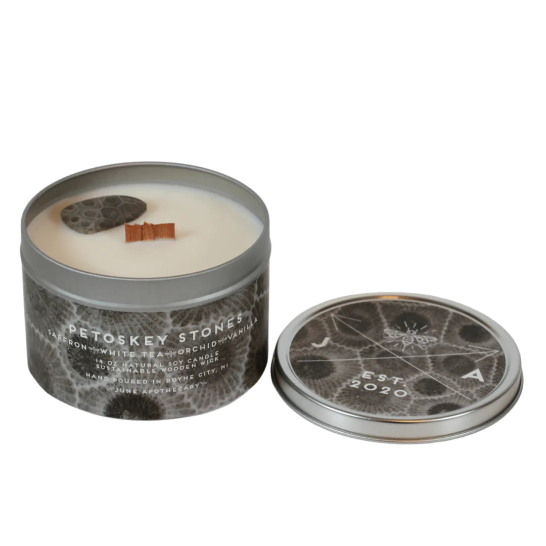 June Apothicarie Petoskey Stone Candles