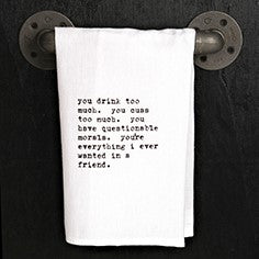 Funny White Kitchen Towels